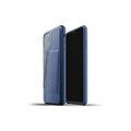 Mujjo Mujjo MUJJO-CL-004-BL Full Leather Wallet Case for iPhone 11 Max Pro; Blue MUJJO-CL-004-BL
